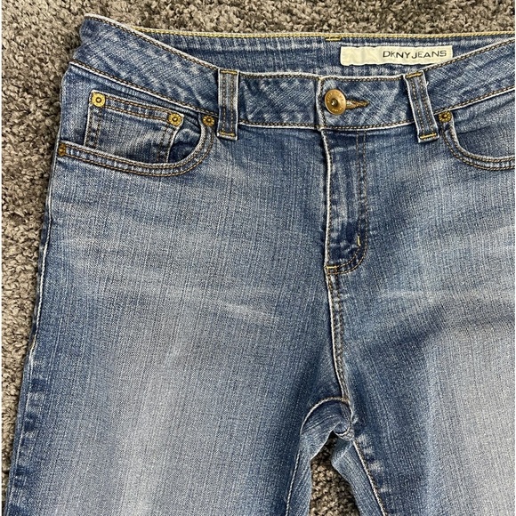 DKNY Jeans soho denim bootcut cotton spandex blue jeans women’s size 12R - Picture 5 of 14